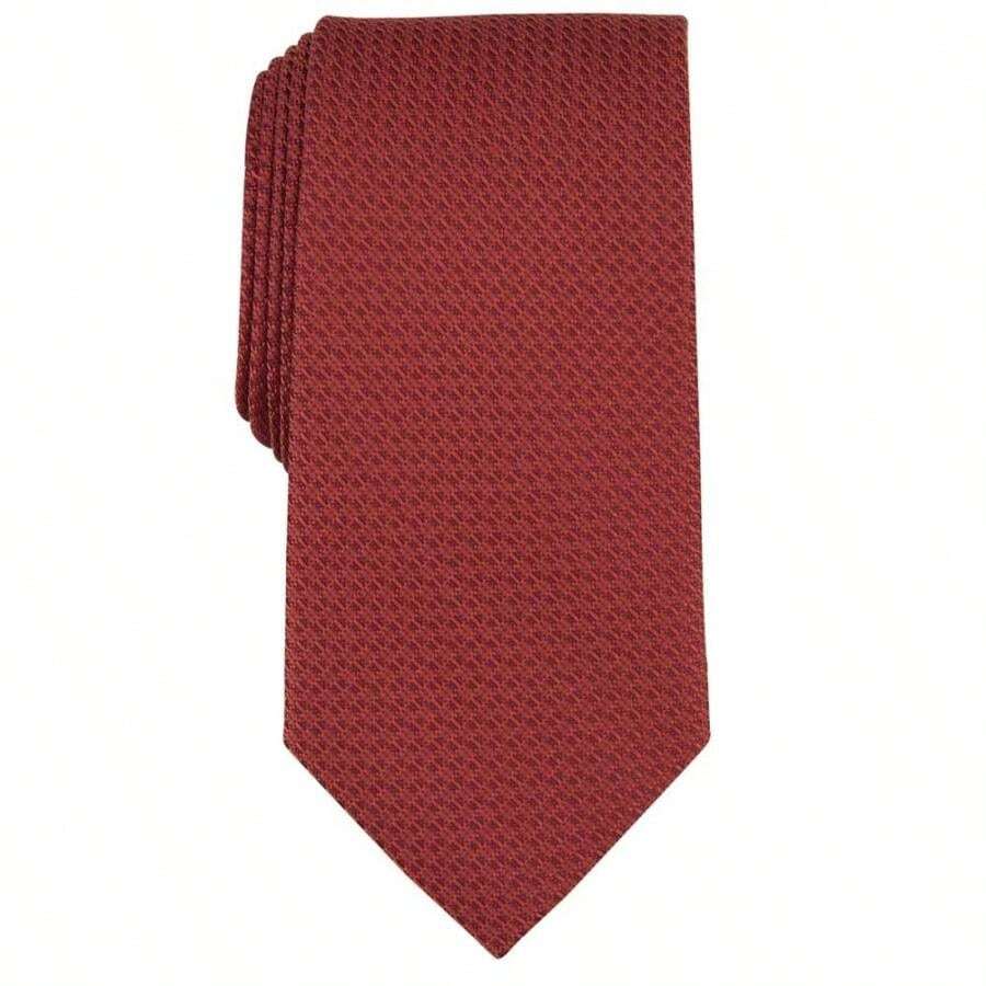 Michael Kors Men's Elsen Solid Tie - Burgundy - View 1