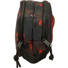 DC Comics 3D-Batman-Doppelfedermäppchen – Offiziell lizenziertes Federmäppchen – kompaktes Design – ideal für Schule und Büro – widerstandsfähiges Material – sicherer Verschluss