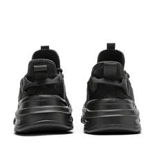 Men's Running Shoes Non Slip Shoes Breathable Lightweight Fashion Sneakers Slip Resistant Athletic Sports Walking Gym Work Shoes - 黑色 - 查看 5