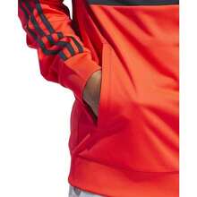 Adidas Men's Essentials Colorblocked Tricot Track Jacket - Tinta Legendaris / Merah - View 5