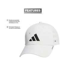 Adidas | Men's Gameday Stretch Performance Cap |  | Men Baseball Cap - White - View 9