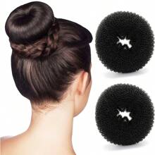 2 piezas dona mágica chongo, look moderno, estilismo, estética de pelo, sujetador aumenta el volumen a tus peinados del cabello, accesorio para dama o niña, prenda de moda para lucir bonito diseño de peinado, cómoda y elegante