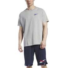 Reebok Boyfriend Style Men's Regular-Fit Logo-Print Mesh Basketball Shorts - navy/red/white - View 5