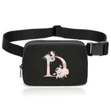 Sport Bag Waist Bag Fanny Pack For Mobile Phone For Running For Hiking For Cycling For Exercise Nylon Fashionable Casual Minimalist For Student Mini Waist Bag With Adjustable Strap Unisex Sling Bag Fanny Packs Storage Bag Messenger Bag Shoulder Bag Rider Bag Black Bag Large Capacity Multi-Functional Portable Vacation Gifts Bag Holiday Essentials Bags Summer School