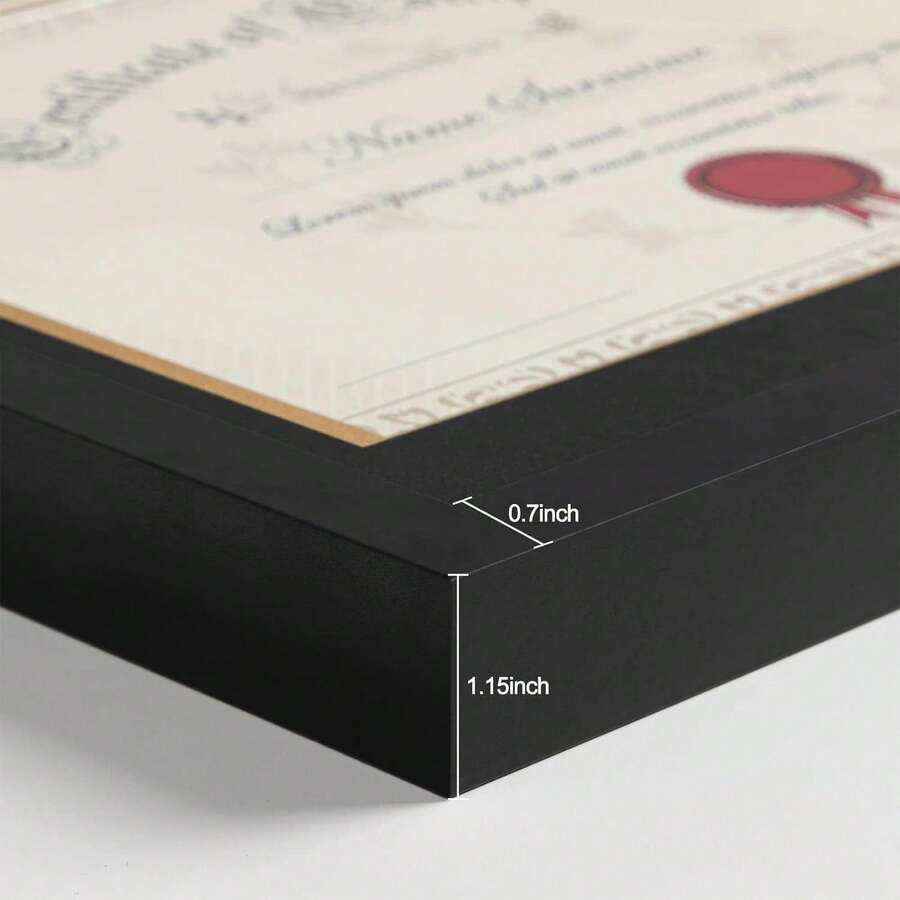 12x16 Diploma Frame With Tassel Holder For 8.5x11 Document Or Certificate, Degree Frame For