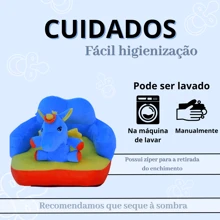 Almofada De Apoio Cadeirinha Bebe Sentar Sofá Antialérgico