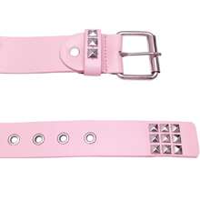 Punk Style European And American Fuchsia Rivet Waist Belt Buckle Hip Hop Accessory Summer, School Fall, Autumn, Halloween