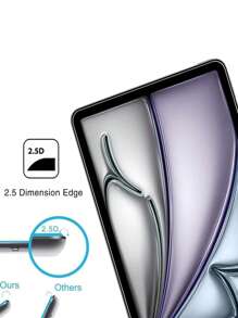 1 pièce Protecteur d'écran en verre trempé haute définition, haute transparence, résistant aux rayures, anti-chute, couvrant tout l'écran, anti-traces de doigts, tactile sensible. Compatible avec iPad. Cadeau pour anniversaire, famille, amis. Accessoires pour tablette. - Transparent - Voir 7