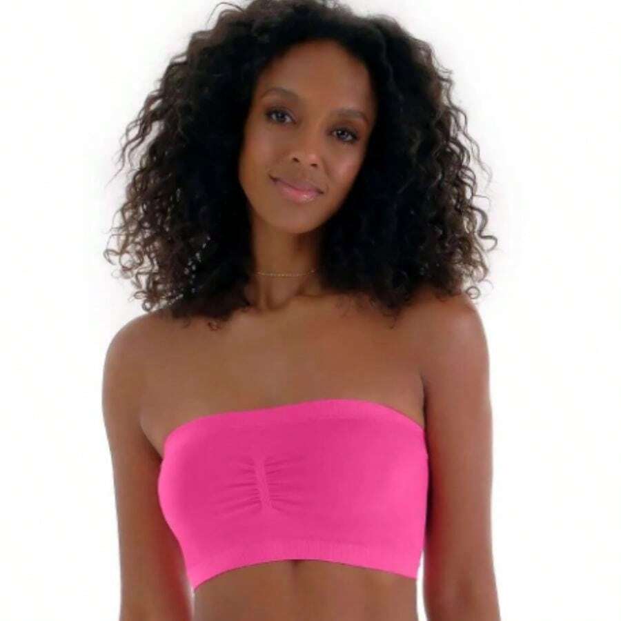 Women Basic Tops - 粉色 - 查看 1