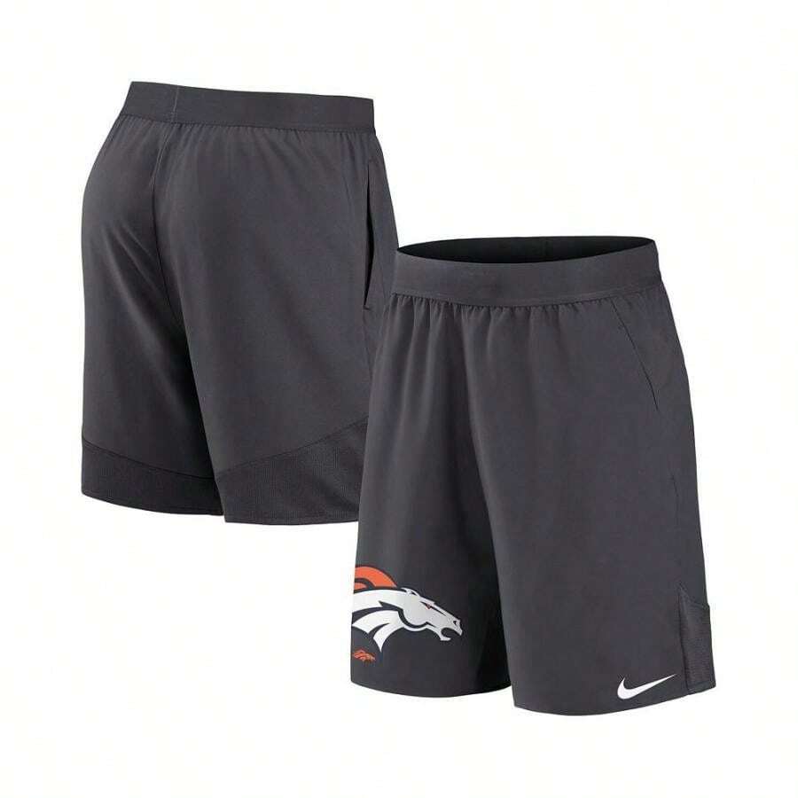 Nike Men's Anthracite Denver Broncos Stretch Performance Shorts - Anthracite - View 1