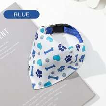 Cartoon Printed Dog Bandana, Triangle Bib, Pet Scarf. Soft And Absorbent Saliva Towel For Cat And Dog, Decorative Towel