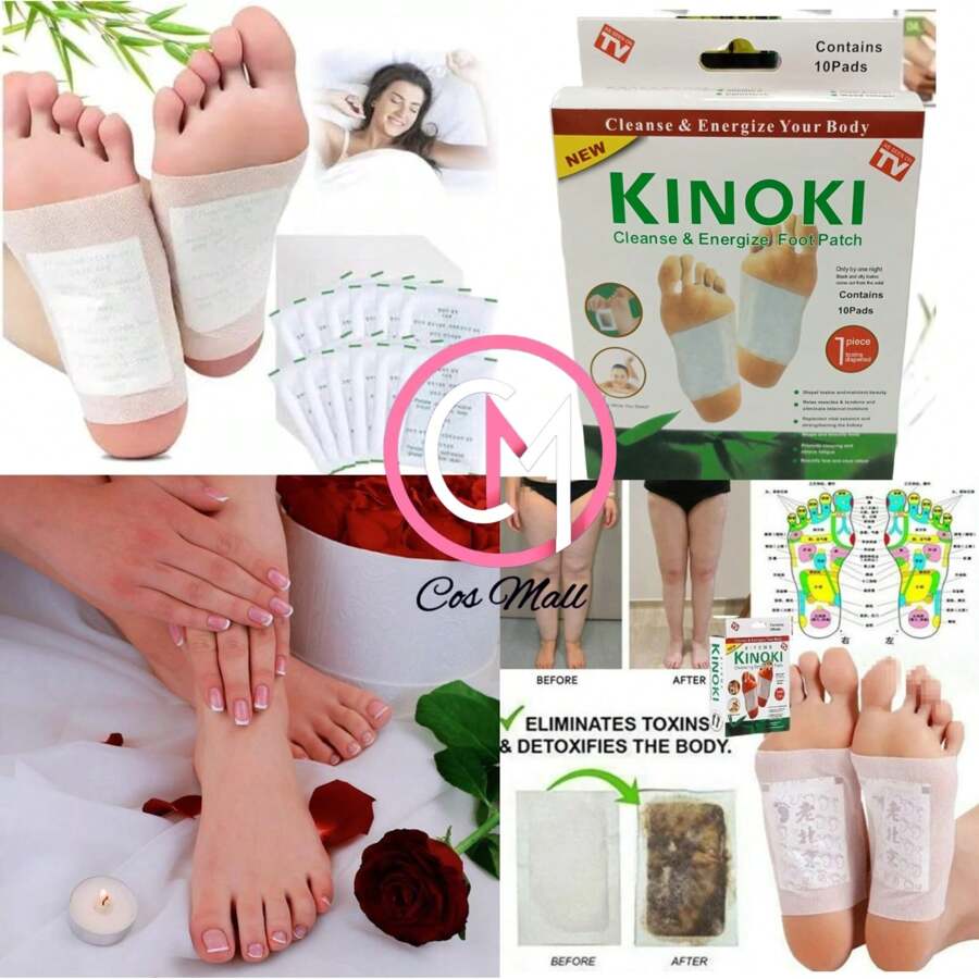 100 parches desintoxicantes kinoki piezas descanso garantizado. - Blanco - Ver 1