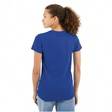 BRISCO BRANDS Camping Womens Fitted Graphic Tee Shirt Its Tents Funny Outdoor Adventure Pun Forest Wilderness Saying Ladies Casual Slim Fit Fashion Cotton Printed Short Sleeve Crewneck Tshirt - 皇家 - 查看 2