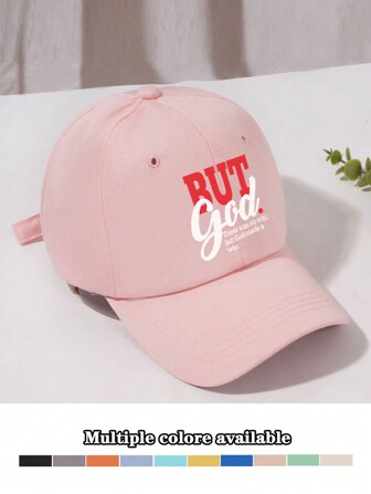 Women's BUT Letter Baseball Cap, Sun Protection, Spring/Summer Casual Hat, Suitable For Traveling, Vacation, Sports, Unisex, Everyday Use