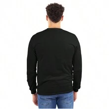 Funny Nautical Sea Captain Anchor Pun Long Sleeve TShirt Men - Black - View 2