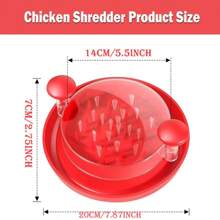Chicken Shredder Large Chicken Breast Shredder Tool Twist ,Visible Meat Shredder Machine, Anti-Slip Strip, Ergonomic Handle, Suitable For Beef Chicken - Black - View 12