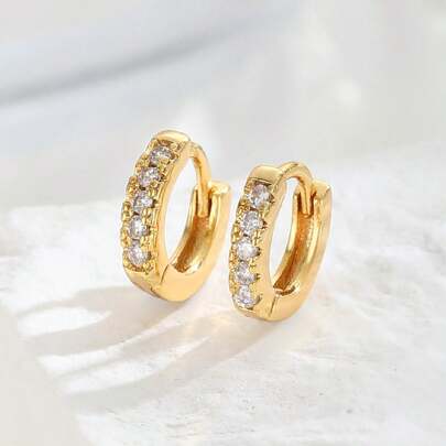 Một đôi bông tai trang trí đá Cubic Zirconia thanh lịch, thích hợp cho trẻ em, bé gái, gia đình, bạn bè, bạn cùng lớp, các bữa tiệc, tiệc chiêu đãi, lễ hội, hẹn hò, kỳ nghỉ hè ở bãi biển, và cũng là một món quà trang sức để đeo hàng ngày.