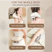 1pc Electric Neck And Shoulder Massager, Wireless Neck And Back Massage Shawl, USB Charging, Home, Office, Driving Kneading Massage Shawl, Mother's Day, Father's Day Gift, Gym, Sport, Gym, Home Exercise, Massager, Massage