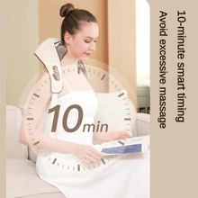 1pc Electric Neck And Shoulder Massager, Wireless Neck And Back Massage Shawl, USB Charging, Home, Office, Driving Kneading Massage Shawl, Mother's Day, Father's Day Gift, Gym, Sport, Gym, Home Exercise, Massager, Massage