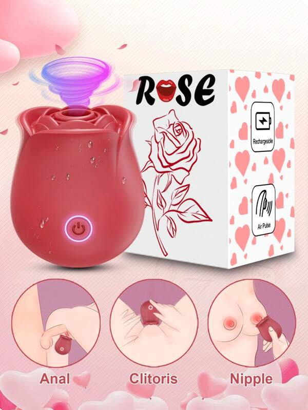 Sex Toy Rose Vibrator For Women, G Spot Clitoral Sucking Stimulator, Waterproof Adult Toys Masturbation For Female & Couples,Christmas Gift