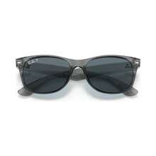 Ray-Ban 男女通用偏光太阳镜，RB2132 NEW WAYFARER - 透明灰 - 查看 6