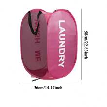 1 pieza Bolsa colgante de pared de color aleatorio, bolsa de malla blanca para ropa sucia del baño, cesta de lavandería, organizador de baño, cesta, cesta de almacenamiento, cesta de lavandería plegable