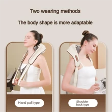 1pc Electric Neck And Shoulder Massager, Wireless Neck And Back Massage Shawl, USB Charging, Home, Office, Driving Kneading Massage Shawl, Mother's Day, Father's Day Gift, Gym, Sport, Gym, Home Exercise, Massager, Massage