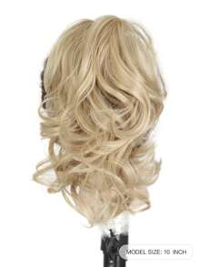 Claw Clip Short Ponytail Hair Extensions Bendable Metals Messy Bun Hair Piece Wavy Curly Fake Hairpieces