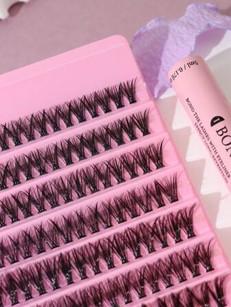 Big Capacity Clustered Fluffy False Eyelashes - 30/40pcs, For Diy Application And Natural 3d Eye Lash Look Lash Clusters Kit, Lashes, Eyelashes, Fake Lashes