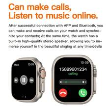 Smartwatch T800 Series 9 Ultra 2 Heart Rate Monitor Calculator Smart Watch - 黑色 - 查看 4