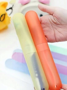 3 pièces/5 pièces Étui à brosse à dents mélangé, portable, couvercle de brosse à dents, support, soins d'hygiène bucco-dentaire, fournitures de plein air, couleur aléatoire pour étuis de brosse à dents de voyage, randonnée, camping, couvertures de protection, convient pour l'organisateur de salle de bain de voyage, articles ménagers, fournitures scolaires, articles scolaires pour dortoir universitaire, étuis de brosse à dents, brosse à dents, protecteur de brosse à dents pour voyage, articles de toilette de voyage, accessoires de voyage, vacances, indispensables d'été, mini parfum pour femmes, parfum pour hommes, parfum, bouteille de plage