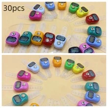 20-30个电子指环计数器/环形手动计数器 人流计数器（颜色随机） 多色简约指环计数器 斋月诵经计数器 斋月祈祷计数便携式小工具 - 彩色 - 查看 6