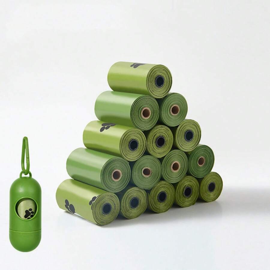 1pc Disposable Dog Poop Bag EPA Pet Waste Garbage Bag With Dispenser