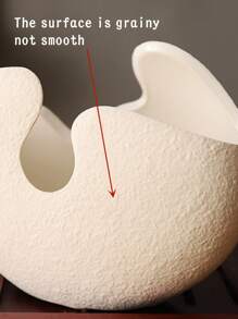 1pc Modern Simple Ceramic Vase, Suitable For Home Decor, Balcony, Foyer, TV Cabinet, Bookshelf, Accessory Back To School Room Decor School Supplies Flower Vase Glass Vase - White - View 7