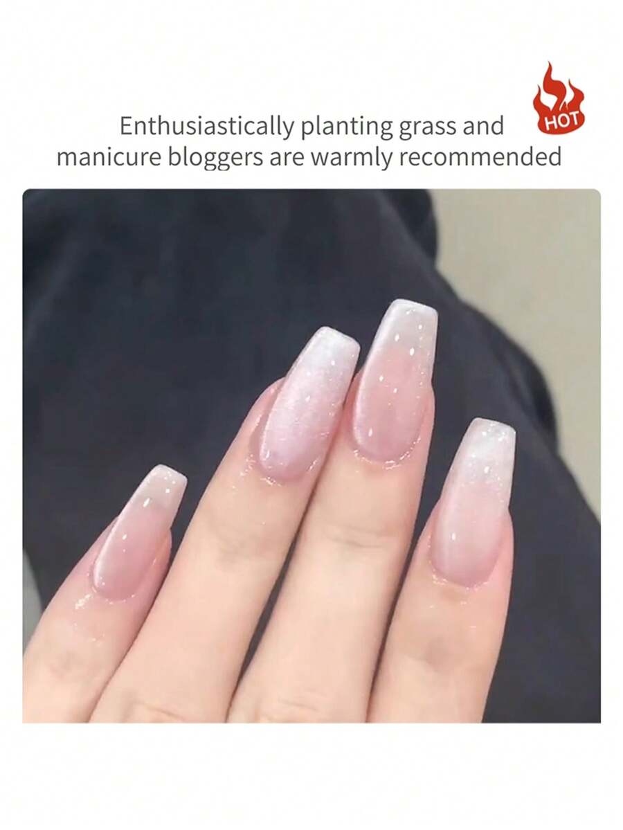 10ml/1pc Crystal White Moonlight Cat Eye Gel Nail Polish