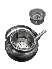 TETERA ACERO INOXIDABLE, ESTILO ASIATICO - Plateado - Ver 2