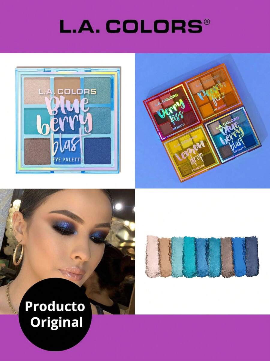 L.A. Colors Fruity Fun LA Colors Shadow Palette - 藍色 - 查看 1