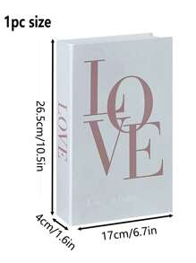 3PCS LOVE AT HOME - Fashion Home Decoration Books, Creative Living Room Desktop Decorations, Windowsill Wall Decoration Book Models, Suitable For Rooms, Kitchens, Bedrooms, Offices, Desks, Birthday Parties, Holiday Parties, Weddings, Celebration Parties, Teacher Gifts, Artificial Flower Decoration Tray Bases, Graduation Teacher Gifts Holiday Accessories Decoration Mariage Champetre Decoration Maison 2PCS/1PC