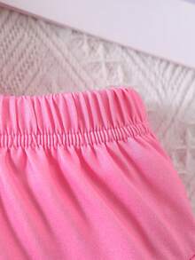 Conjunto de top y falda de verano con arcoíris para niñas de 3 a 8 años, falda de moda escolar y fresca con pliegues - Multicolor - Ver 5