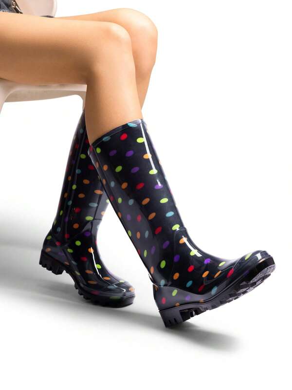 Dream Pairs Women Wellington Boots Rain Boots Waterproof Knee High Boots, For Outdoor Garden Hiking Work