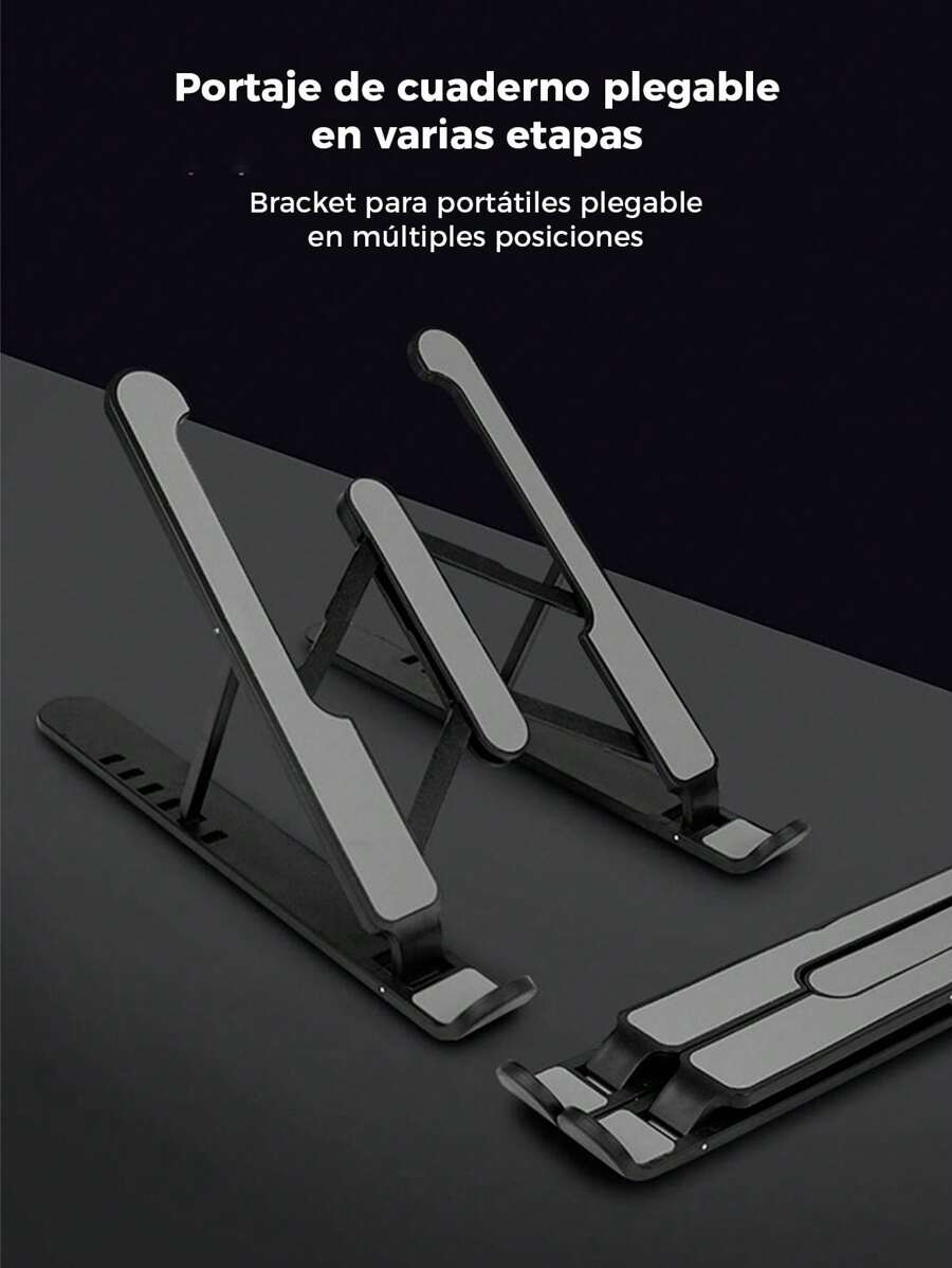 Soporte Plegable y Ajustable para Laptop,Tu Oficina Móvil en Cualquier Lugar,Multifuncional. - Multicolor - Ver 1