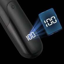 500mAh Battery Powered Electric Grooming Kit For Men - Includes Body Hair Trimmer, Electric Shaver, And Ceramic Blade Intimate Area Trimmer - Black - View 7