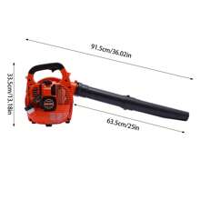 Gas Powered Leaf Blower - Handheld Gas Blower - 2-Stroke Handheld Gas Powered Leaf Blower - 25.4CC 500rpm Gas Engine - For Cleaning Lawn, Snow Blowing, Yard, Garage, Patio And Sidewalk,Garden Tools, Gardening Tools For Garden - Red - View 7