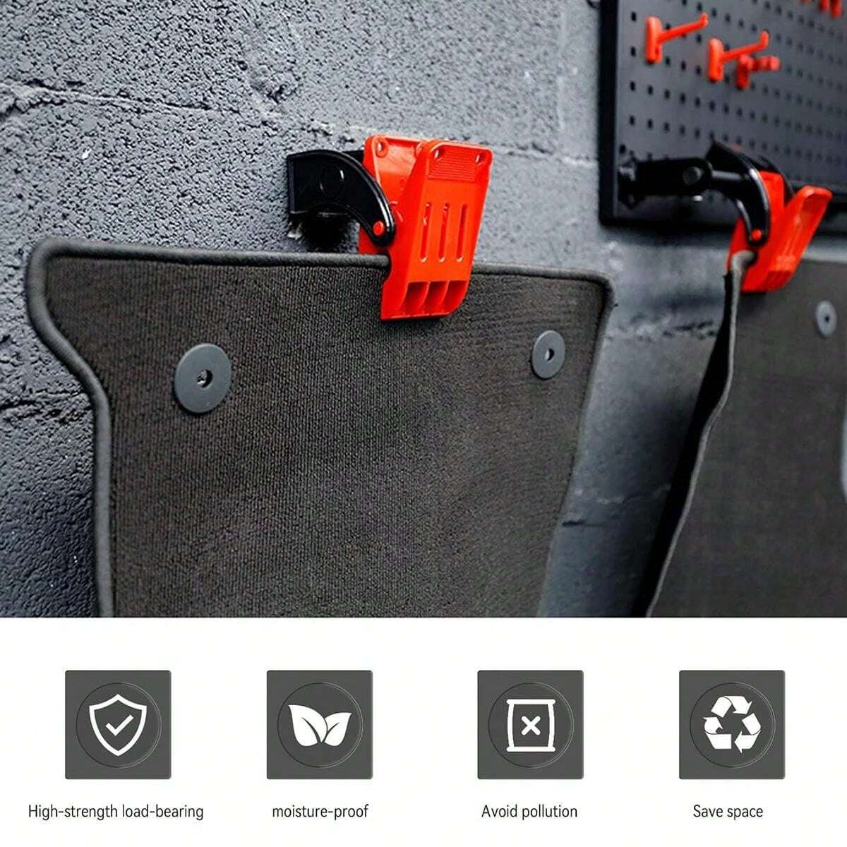 4pcs Heavy Duty Mat Clamp, Car Wash Floor Mat Clamps,NonSlip Car Wash Floor Mat Hanger Wall