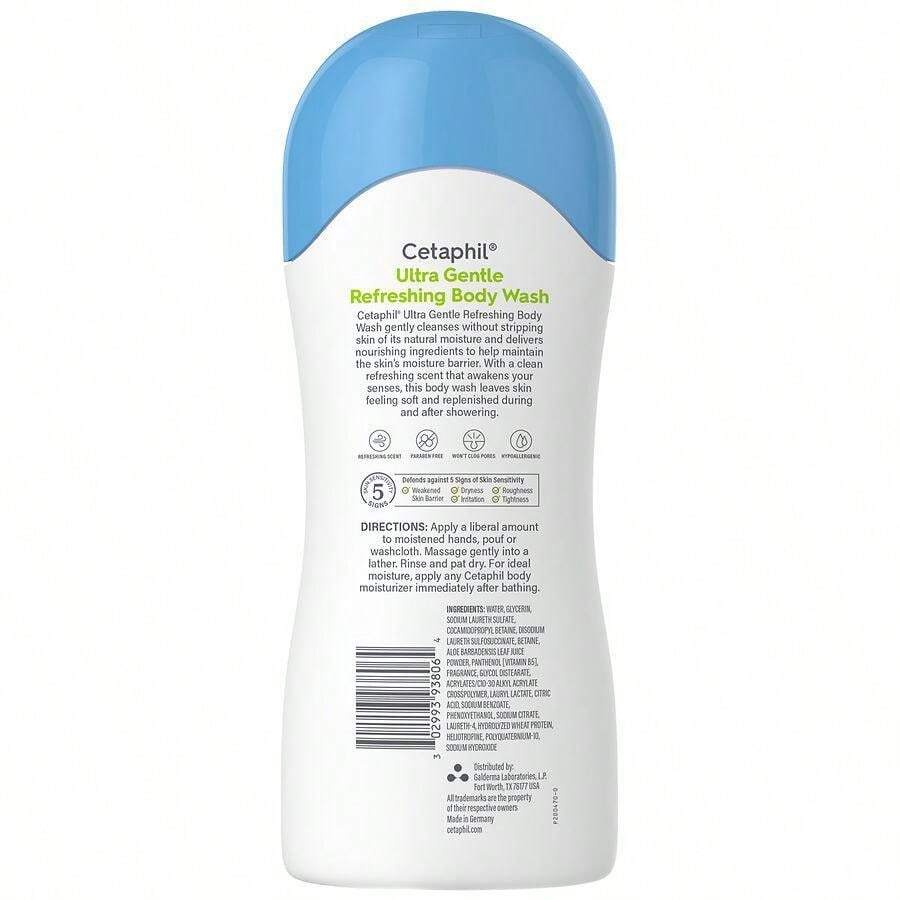 Cetaphil Ultra Gentle Body Wash, Refreshing Scent SHEIN USA
