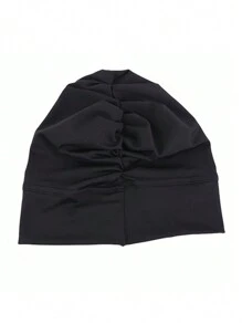 1pc Women's Solid/Colorful Elastic Headscarf Hat, Cap For Hair Care, Undercap