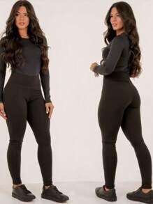 Women Thermal Underwear Bottoms - màu đen - Xem 2