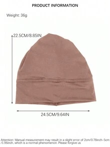 1pc Women's Solid/Colorful Elastic Headscarf Hat, Cap For Hair Care, Undercap