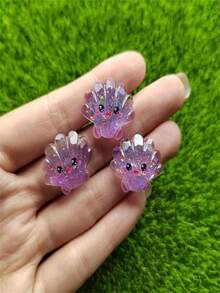 6入組/12入組小型樹脂海洋生物玩具，彩色卡通章魚、螃蟹、海豚動物玩具，新年派對裝飾樹脂禮品DIY手工玩具 - 彩色 - 查看 2