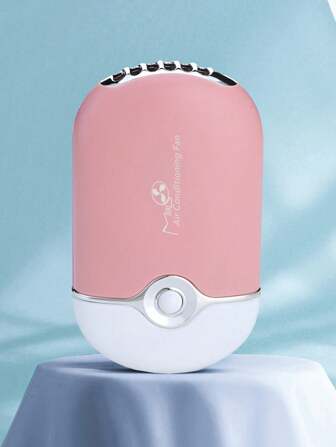 1入組睫毛扇，迷你睫毛扇，適用於睫毛延長，手持可充電USB眼睛扇，具備內置海綿冷卻空調，睫毛延長甲油快速幹燥，睫毛延長膠水/粘合劑，帶有粉色外殼